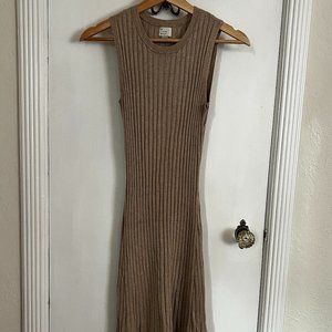 Size S taupe a new day Knit Midi Dress